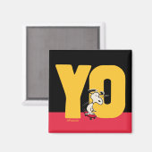 pinda's | Snoopy YO Skateboard Magneet (Voorkant / Achterkant)