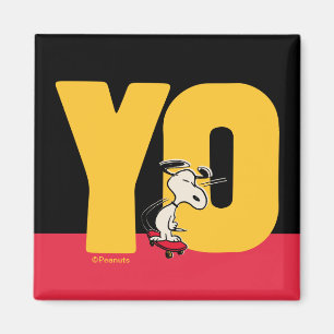 pinda's   Snoopy YO Skateboard Magneet