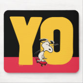 pinda's | Snoopy YO Skateboard Muismat (Voorkant)