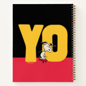 pinda's | Snoopy YO Skateboard Notitieboek (Achterkant)