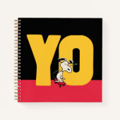 pinda's | Snoopy YO Skateboard Notitieboek (Voorkant)