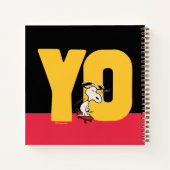 pinda's | Snoopy YO Skateboard Notitieboek (Achterkant)