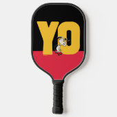 pinda's | Snoopy YO Skateboard Pickleball Paddle (Achterkant)