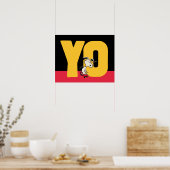 pinda's | Snoopy YO Skateboard Poster (Keuken)