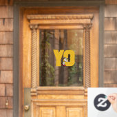 pinda's | Snoopy YO Skateboard Raamsticker (Huis Deur)