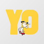 pinda's | Snoopy YO Skateboard Raamsticker (Vel)