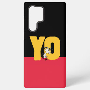 pinda's   Snoopy YO Skateboard Samsung Galaxy Hoesje
