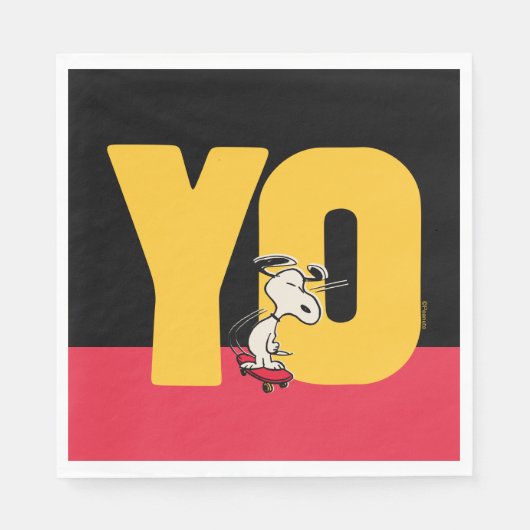 pinda's | Snoopy YO Skateboard Servet (Voorkant)