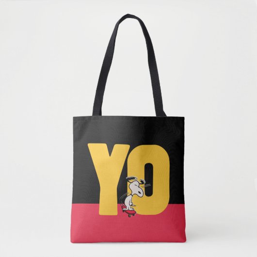 pinda's | Snoopy YO Skateboard Tote Bag (Voorkant)