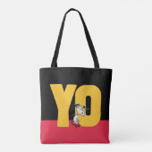 pinda's | Snoopy YO Skateboard Tote Bag (Achterkant)