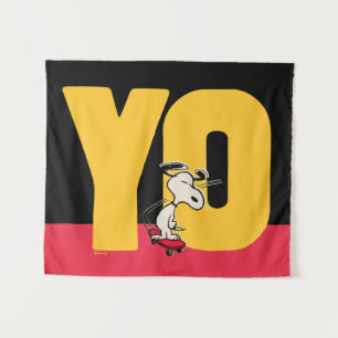 pinda's Snoopy YO Skateboard Wandkleed