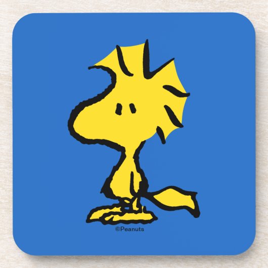 pinda's | Snoopy's Friend Woodstock Bier Onderzetter (Voorkant)