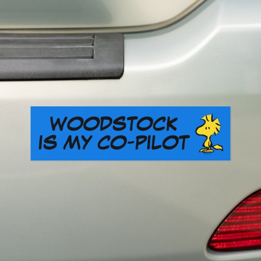 pinda's | Snoopy's Friend Woodstock Bumpersticker (Op auto)