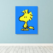 pinda's | Snoopy's Friend Woodstock Canvas Afdruk (Insitu (Houten vloer))