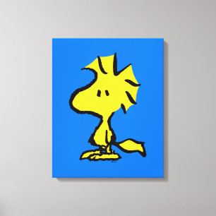 pinda's   Snoopy's Friend Woodstock Canvas Afdruk