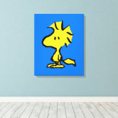 pinda's | Snoopy's Friend Woodstock Canvas Afdruk (Insitu (Houten vloer))