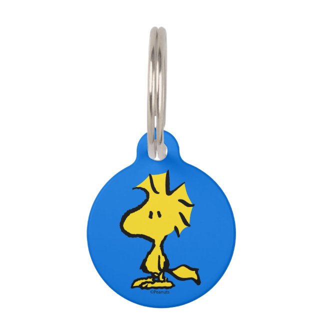 pinda's | Snoopy's Friend Woodstock Huisdierpenning (Voorkant)