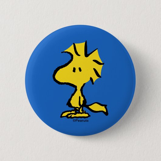 pinda's | Snoopy's Friend Woodstock Ronde Button 5,7 Cm (Voorkant)