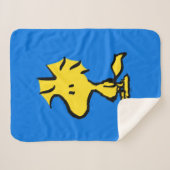 pinda's | Snoopy's Friend Woodstock Sherpa Deken (Voorkant (horizontaal))