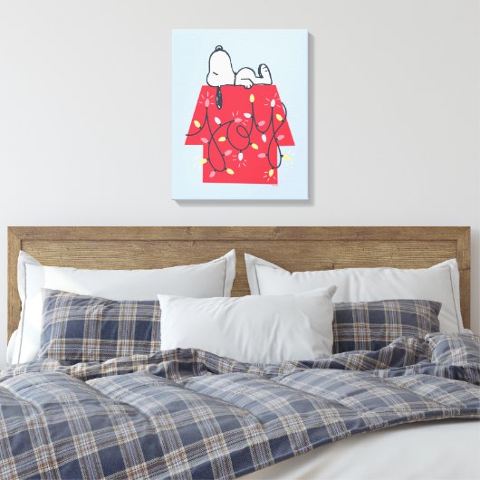 pinda's | Snoopy's Holiday Dreamweaver Canvas Afdruk (Insitu (Slaapkamer))