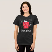 pinda's | Snoopy's Holiday Dreamweaver Tri-Blend Shirt (Voorkant volledig)