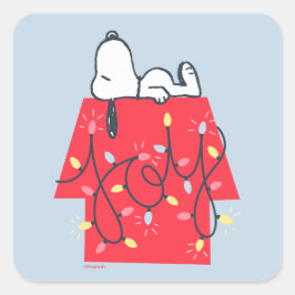 pinda's | Snoopy's Holiday Dreamweaver Vierkante Sticker