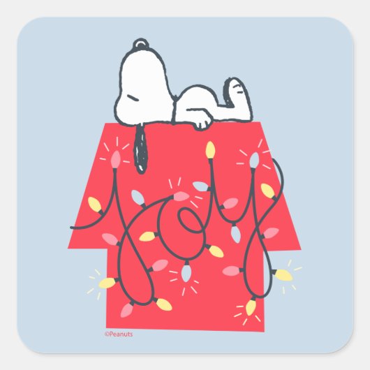 pinda's | Snoopy's Holiday Dreamweaver Vierkante Sticker (Voorkant)