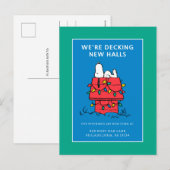 Pinda's | Snoopy's Hondenhok Met Lichtjes Feestdagenkaart (Voorkant / Achterkant)