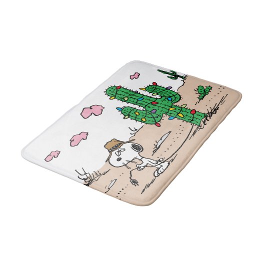 pinda's | Spike decoreert voor de vakantie Badmat (Gekanteld)