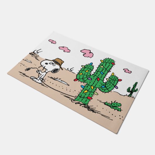 pinda's | Spike decoreert voor de vakantie Deurmat (Schuin)