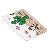 pinda's | Spike decoreert voor de vakantie Magneet (Rechterzijde)