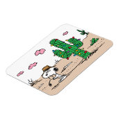 pinda's | Spike decoreert voor de vakantie Magneet (Linkerzijde)