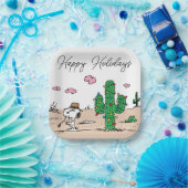 pinda's | Spike decoreert voor de vakantie Papieren Bordje (Feest)