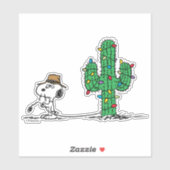 pinda's | Spike decoreert voor de vakantie Sticker (Vel)