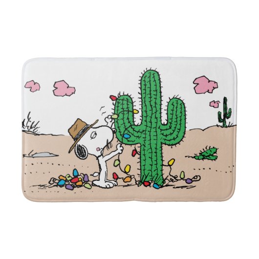 pinda's | Spike decoreert voor Kerstmis Badmat (Voorkant)