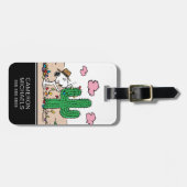 pinda's | Spike decoreert voor Kerstmis Bagagelabel (Voorkant horizontaal)