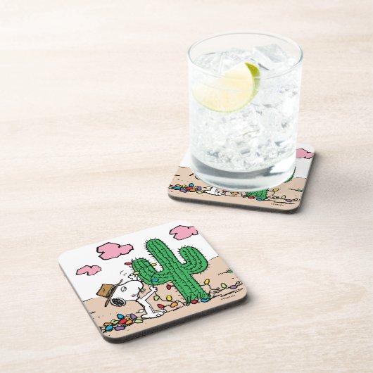 pinda's | Spike decoreert voor Kerstmis Bier Onderzetter (Rechterzijde)