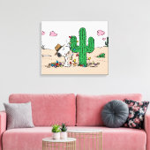 pinda's | Spike decoreert voor Kerstmis Canvas Afdruk (Insitu (Woonkamer))