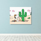 pinda's | Spike decoreert voor Kerstmis Canvas Afdruk (Insitu (Houten vloer))