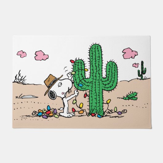 pinda's | Spike decoreert voor Kerstmis Deurmat (Voorkant)