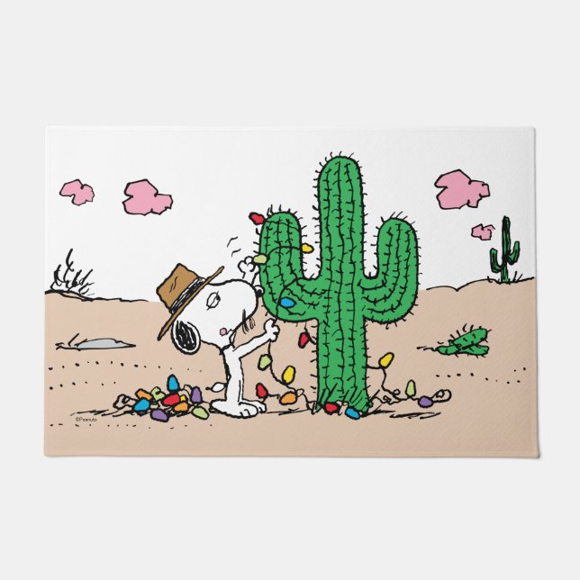 pinda's | Spike decoreert voor Kerstmis Deurmat (Voorkant)