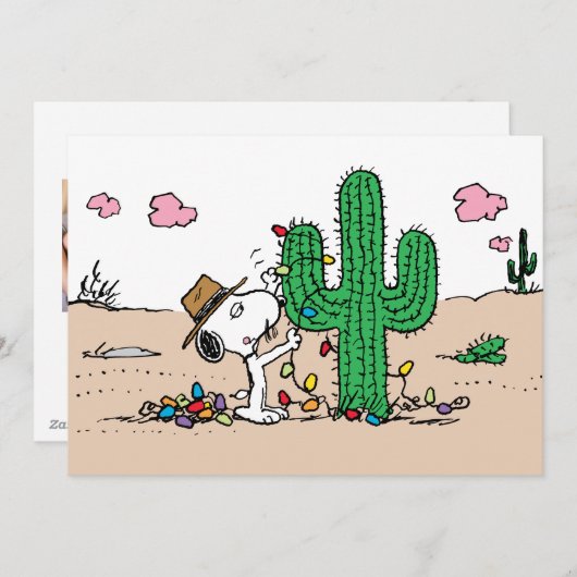 pinda's | Spike decoreert voor Kerstmis Feestdagenkaart (Voorkant / Achterkant)