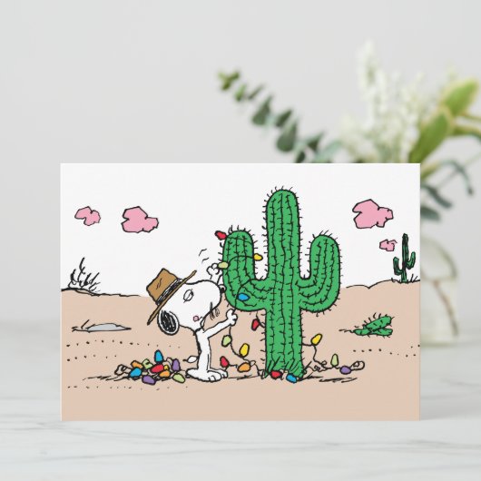 pinda's | Spike decoreert voor Kerstmis Feestdagenkaart (Staand voorkant)