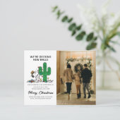 pinda's | Spike decoreert voor Kerstmis Feestdagenkaart (Staand voorkant)