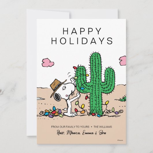 pinda's | Spike decoreert voor Kerstmis Feestdagenkaart (Voorkant)