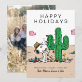 pinda's | Spike decoreert voor Kerstmis Feestdagenkaart (Voorkant / Achterkant)