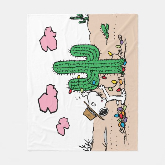 pinda's | Spike decoreert voor Kerstmis Fleece Deken (Voorkant)