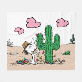 pinda's | Spike decoreert voor Kerstmis Fleece Deken (Voorkant (Horizontaal))