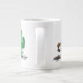 pinda's | Spike decoreert voor Kerstmis Grote Koffiekop (Achterkant)