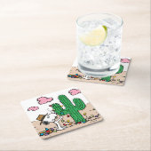 pinda's | Spike decoreert voor Kerstmis Kartonnen Onderzetters (Insitu)